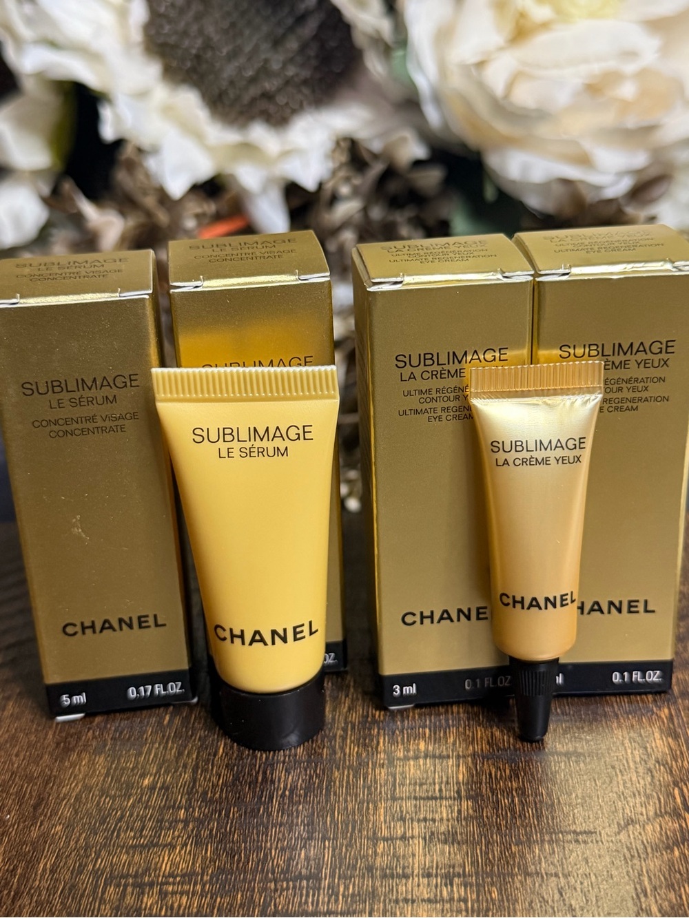 CHANEL Sublimage Le Serum & La Crème Yeux Eye Cream Set Bundle 4 - Picture 1 of 7